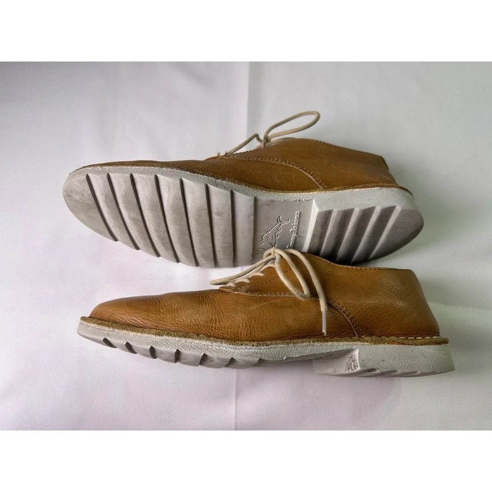 RARE Tommy Bahama Gilford Mens 9M Brown Leather Casual Derby Oxfords Brazil Shoe